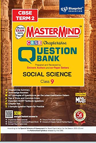 Master Mind CBSE Question Bank –Social Science Class 9 Term 2 For CBSE Board (Includes MCQs) Master Mind CBSE Question Bank – Social Science Class 9 |Term 2 | For CBSE Board (Includes MCQs)