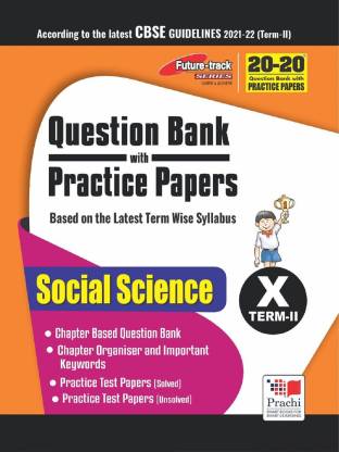 20-20 SST Prachi : Future Track -20-20 Question Bank With Practice Papers Term II - Social Science - 10
