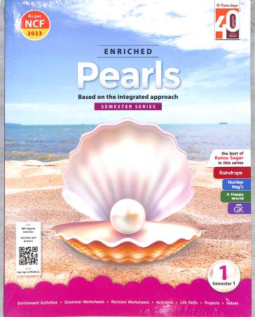 9789358521603 Ratna Sagar Enriched Pearls Class 1 Semester 1 & 2 with Worksheet (Latest Edition) Paperback