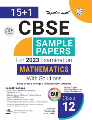 Together With CBSE Sample Paper Class 12 Mathematics (EAD) 2023 Board Exam (Based on Latest Exam Pattern 2022-23)  (Paperback, Rachna Sagar)