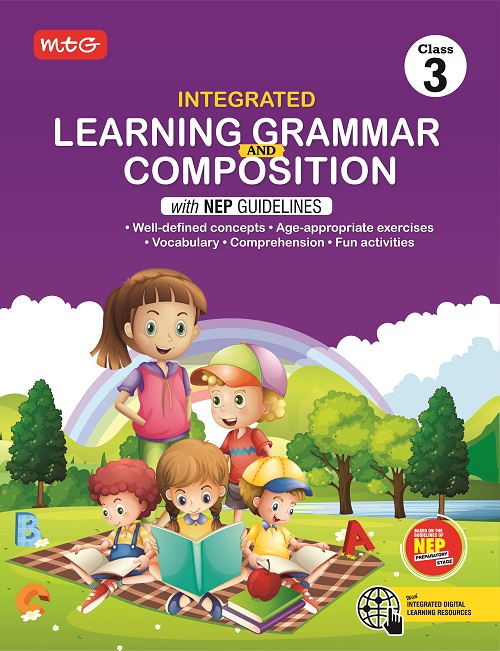 9789355553652 MTG-Integrated Learning Grammar And Composition with NEP Guidelines-3 Paperback