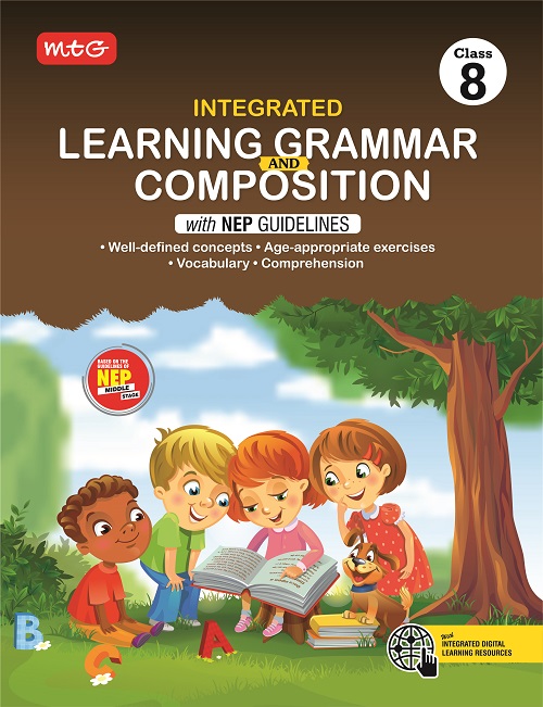 MTG-Integrated Learning Grammar And Composition with NEP Guidelines-8 Paperback