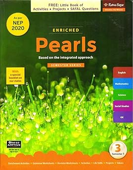 Ratna Sagar Enriched Pearls Class 3 Semester 1 & 2 with Worksheet (Latest Edition) Paperback