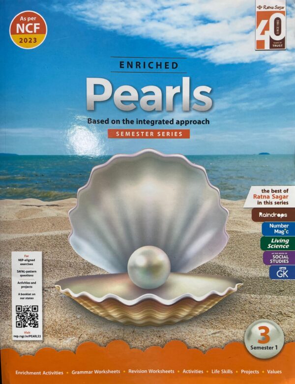 pearls3 Ratna Sagar Enriched Pearls Class 3 Semester 1 & 2 with Worksheet (Latest Edition) Paperback