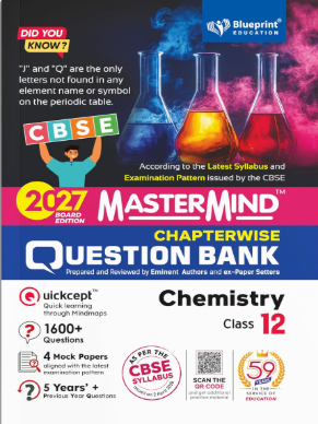 Mastermind CBSE Class 12 Chemistry Question Bank 2027 Mastermind CBSE Class 12 Chemistry Question Bank 2027