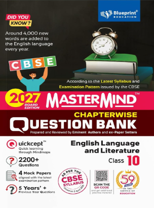 Mastermind CBSE Class 10 English Question Bank 2027 Mastermind CBSE Class 10 English Question Bank 2027